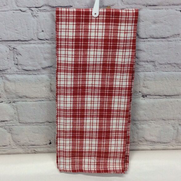 Christmas Red & White Plaid 3 Pc Kitchen Set Dish Towel/Pot Holder/Oven Mitt NWT - Picture 3 of 11